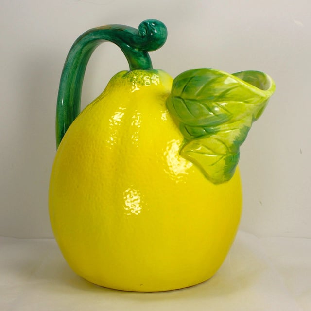 Yellow Vintage Lemon Pitcher Haldon Group Japan For Sale - Image 8 of 9