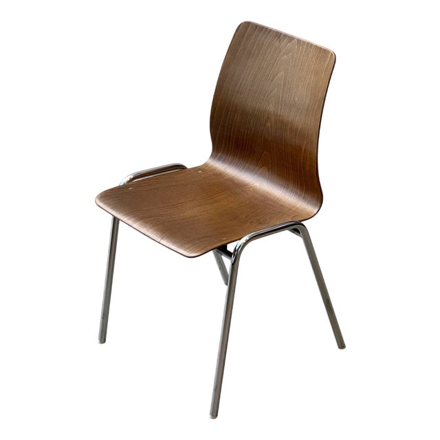 Vintage Chair with Tubular Steel Frame by Kilo und Pagholz-Schale for Lignarit, 1960s For Sale