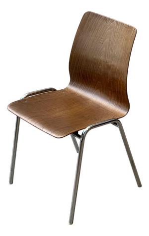 Vintage Chair with Tubular Steel Frame by Kilo und Pagholz-Schale for Lignarit, 1960s