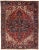 Antique Persian Heriz Handmade Red Wool Rug With Medallion Motif For Sale - Image 11 of 11