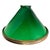 1920s Deco Banker/Poker Ceiling Light W/ 11" Brass Rim Green Glass Shade, 5 Available For Sale - Image 11 of 13