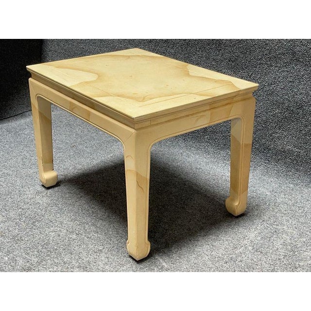 Henredon Mid Century Goatskin Side Tables - Pair For Sale - Image 9 of 9