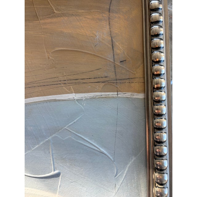 Blue 2023 Amanda Carol Collection Abstract Mellow Geometric Painting, Framed For Sale - Image 8 of 8