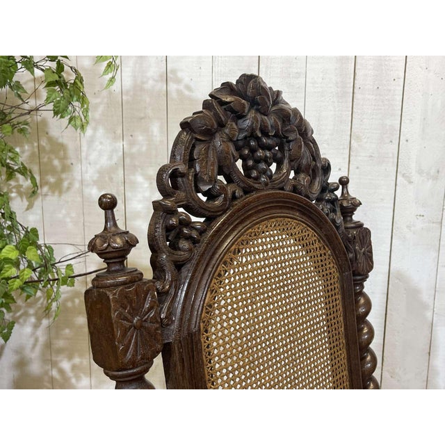 Early 20th Century Louis XIII Oak Armchair For Sale - Image 10 of 18