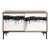 Contemporary Walnut Cabinet With Original Hand-Painted Abstract Art Doors - Instock For Sale