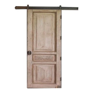 French Country Raised-Panel Door – Hand-Carved Detail For Sale