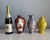 Chinoiserie Set of Vintage Vases - Asian-Style Floral, Imari & Yellow Lidded Ginger Jar For Sale - Image 3 of 12