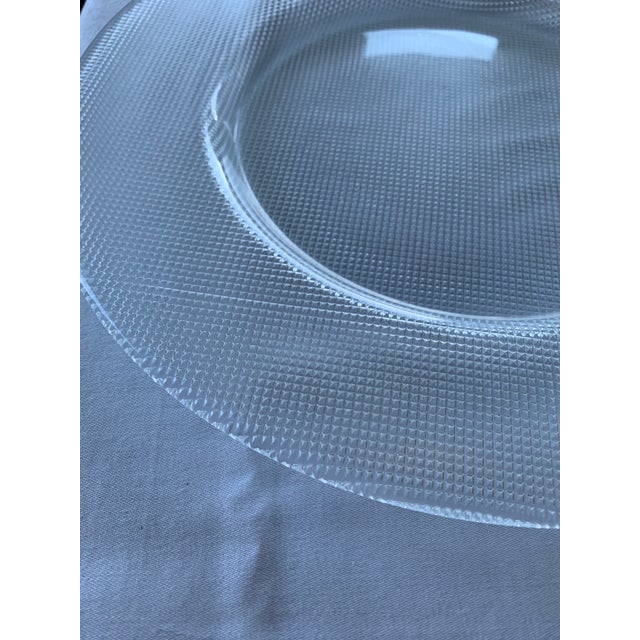 Vintage Glass Charger Plates- Set of 8 For Sale In San Diego - Image 6 of 7