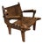 Mid-Century Modern Tooled Leather Sling / Safari Lounge Chair by Angel Pazmino, Ecuador, C. 1960s For Sale