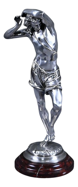 A. Carrier, The Neapolitan Dancer, Late 19th Century, Silvered Bronze