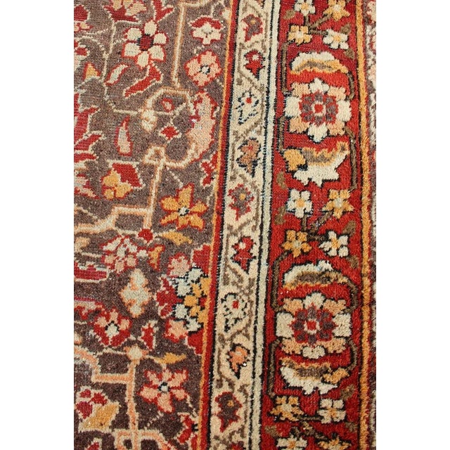 Gray Background Antique Persian Sultanabad With All-Over Floral Design For Sale - Image 11 of 13