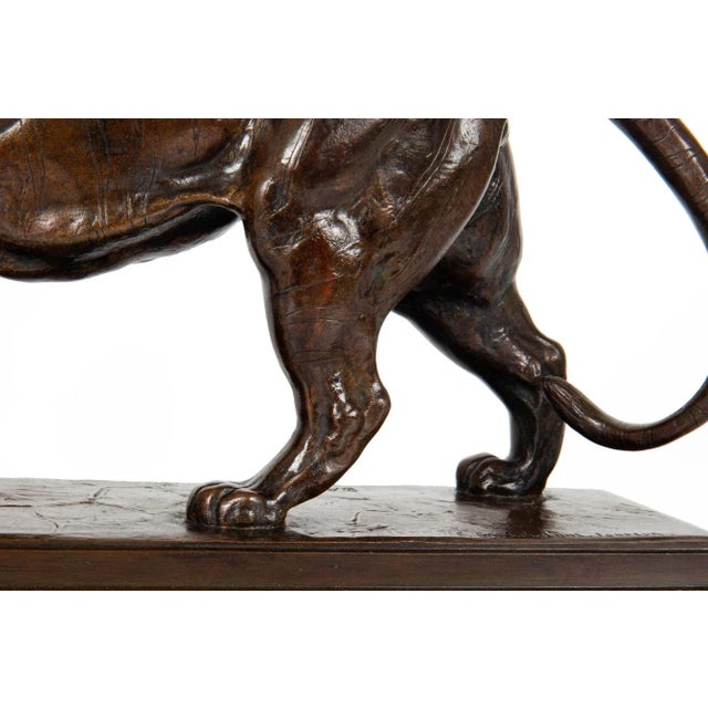 French 1880s Bronze Sculpture “Tiger Walking” by Antoine-Louis Barye For Sale - Image 10 of 12