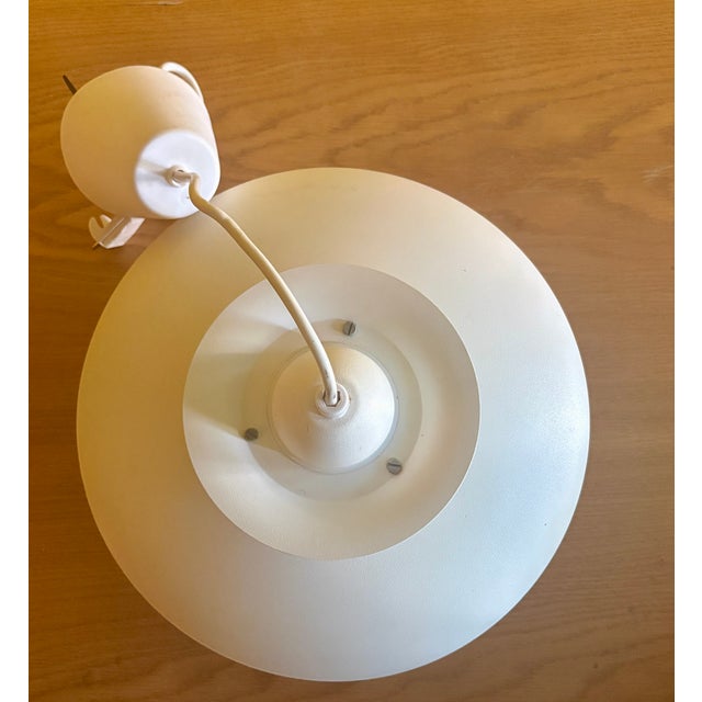 1970s 1970s Danish Modern White Pendent Lamp For Sale - Image 5 of 7