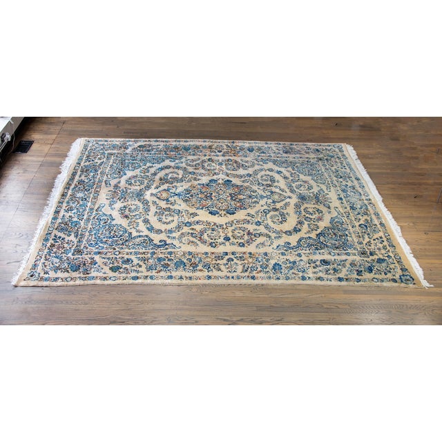 Textile Vintage Persian Kashmir Rug For Sale - Image 7 of 18