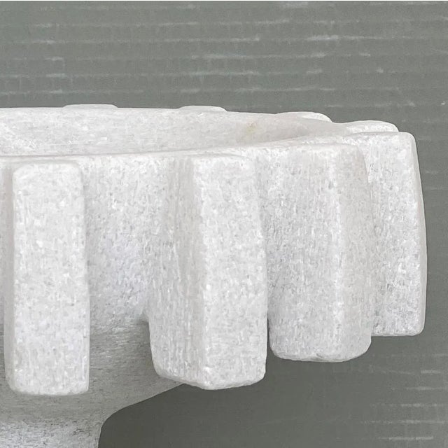 Contemporary Hand Carved Marble Sculpture by Tom Von Kaenel For Sale - Image 3 of 6