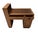 1920s Art Deco Modernist Desk with Asymmetric Open Bookcase, 1920s For Sale - Image 5 of 12
