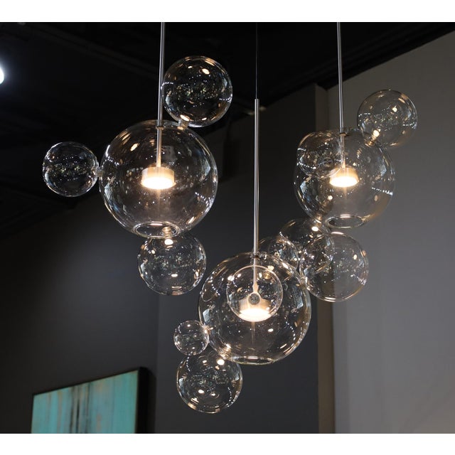 Giopato & Coombes Bolle Linear 14 Chandelier For Sale - Image 15 of 15