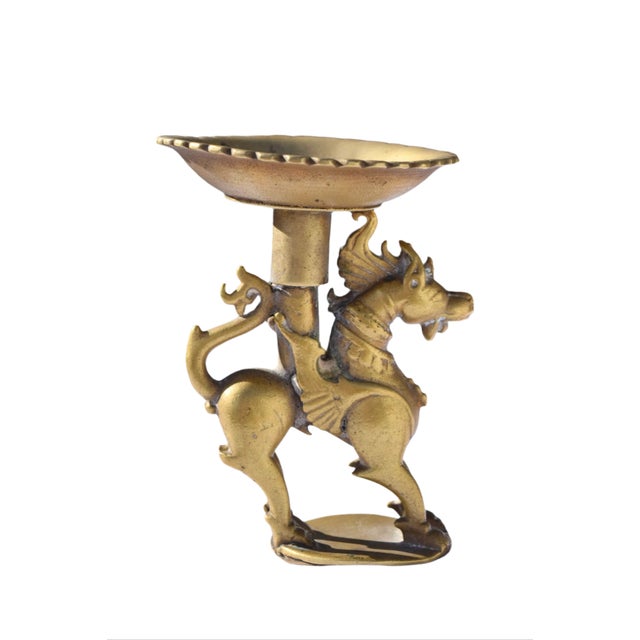 Bronze Qilin Ceremonial Candlestick For Sale In San Diego - Image 6 of 6