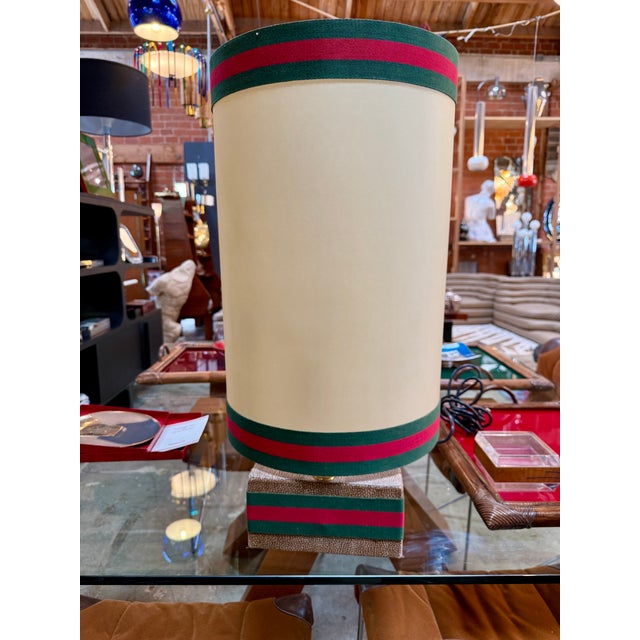 Animal Skin Pair of Italian Table Lamps, From Rossi Di Albizate's Collection, Designed by Carlo Bartoli For Sale - Image 7 of 13