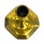 Metal Single Diminutive Early 18th C. Queen Anne Octagonal English Brass Taperstick | Candlestick For Sale - Image 7 of 17