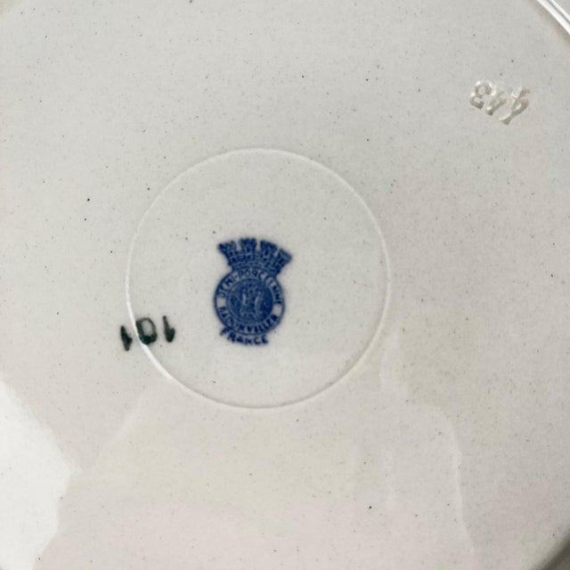 Ceramic Low Salad Bowl from Badonviller, 1920s For Sale - Image 7 of 9