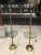 Mid 20th Century Pair of Brass Twist Floor Lamps With Glass Tray Tables Manner of Stiffel For Sale - Image 5 of 13