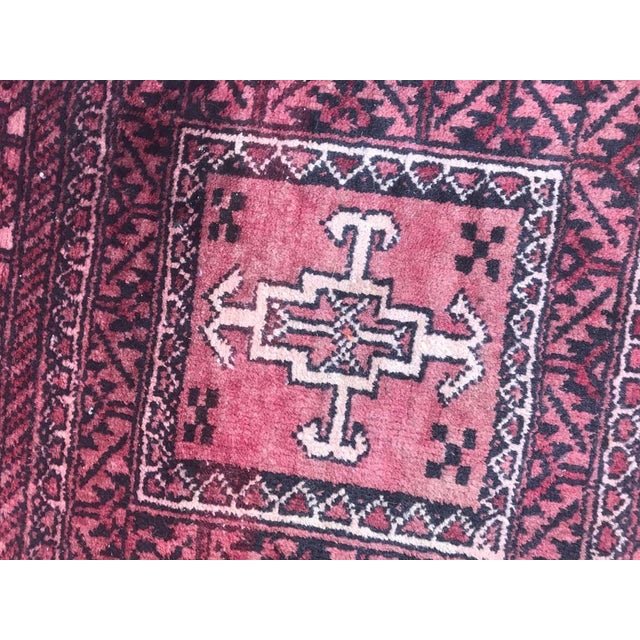 1970s Vintage Turkmen Baluch Rug For Sale - Image 5 of 10