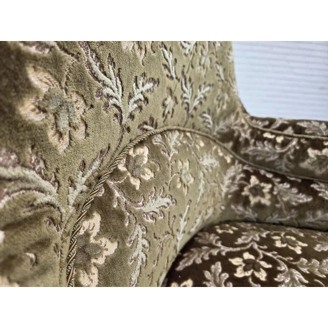 Danish Green Velour and Ash Wood Armchair, 1950s For Sale - Image 14 of 16