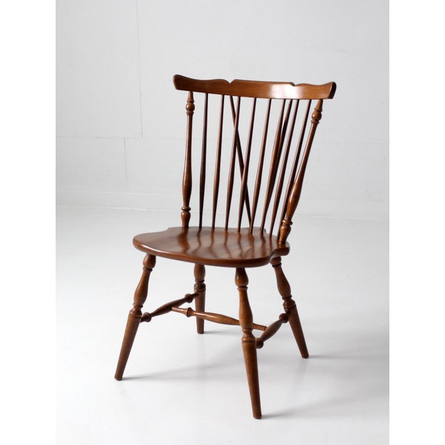 Mid-Century Brace Back Windsor Chair For Sale - Image 11 of 12