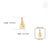 Oval Cut Yellow Diamond Solitaire Charm Pendant in 14k Yellow Gold For Sale - Image 11 of 14