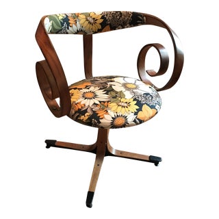 George Mulhauser Floral Sultana Chair For Sale