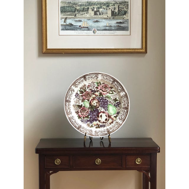 Large Mid-20th Century Decorative Plate For Sale - Image 4 of 13