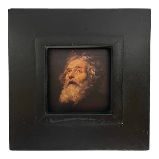 Title After William Holman Hunt “St. Peter” Small Metallic Fine Art Portrait Print For Sale