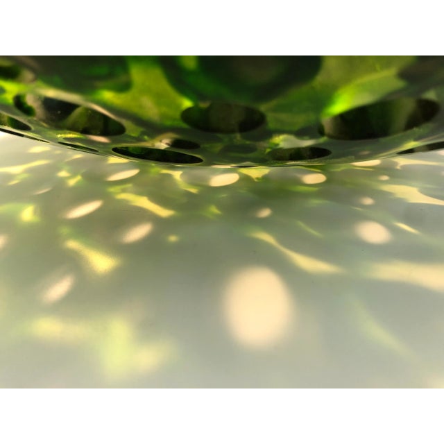 Green Fused Glass Centerpiece Sculpture, Vetri, Seattle 2004 For Sale In Los Angeles - Image 6 of 10