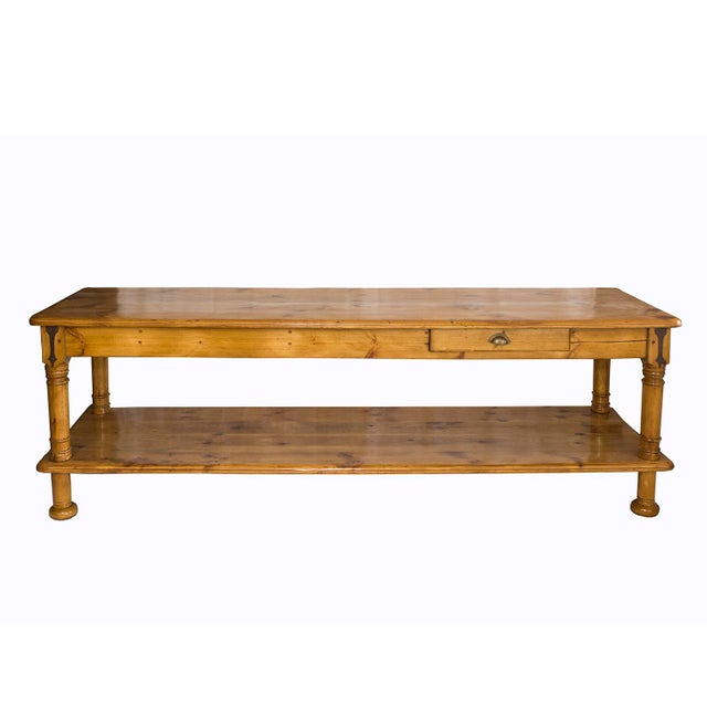 Large Antique French Farm/ Draping Table/ Kitchen Island Chairish