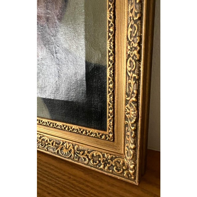 1914 French Woman Portrait Oil Painting For Sale In San Francisco - Image 6 of 7