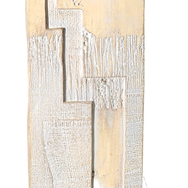 Brutalist Plaster & Lucite Table Lamp by Casual Lamps California 38" For Sale - Image 9 of 10