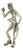Vintage Italian Handyman Figurine in Silver 800, 1970s For Sale