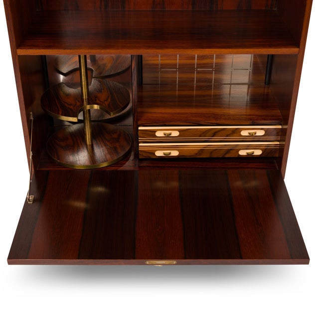 Mid-Century Modern Vintage Danish Mid-Century Hutch/Bar Cabinet For Sale - Image 3 of 8