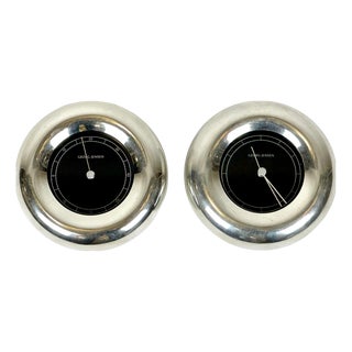 Vintage Donut Wall Clock and Thermometer by Andreas Mikkelsen for Georg Jensen, 1990s, Set of 2 For Sale