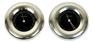 Vintage Donut Wall Clock and Thermometer by Andreas Mikkelsen for Georg Jensen, 1990s, Set of 2