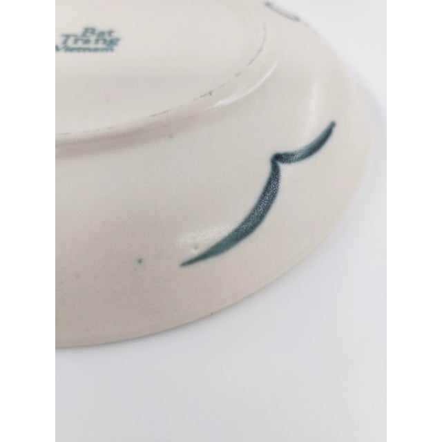 Late 20th Century Set of 6 Bat Tràng Hand-Painted Blue & White Vietnamese Ceramic Dessert Plates For Sale - Image 13 of 14