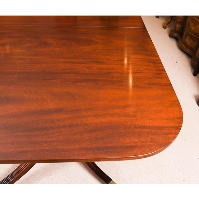 Gold Vintage Regency Revival Dining Table by William Tillman, 1980s For Sale - Image 8 of 17