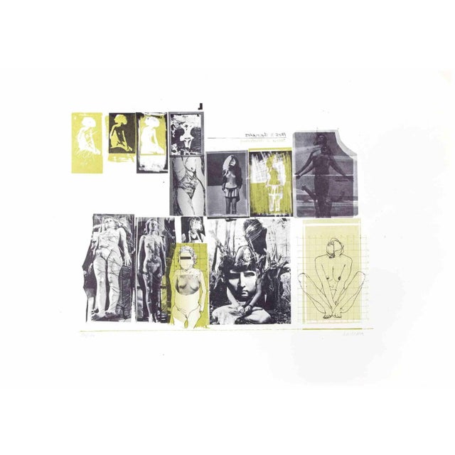 Eros and Thanatos is an Etching realized by Sergio Barletta in the Early 1970s. Good conditions. Hand-signed. Numbered....