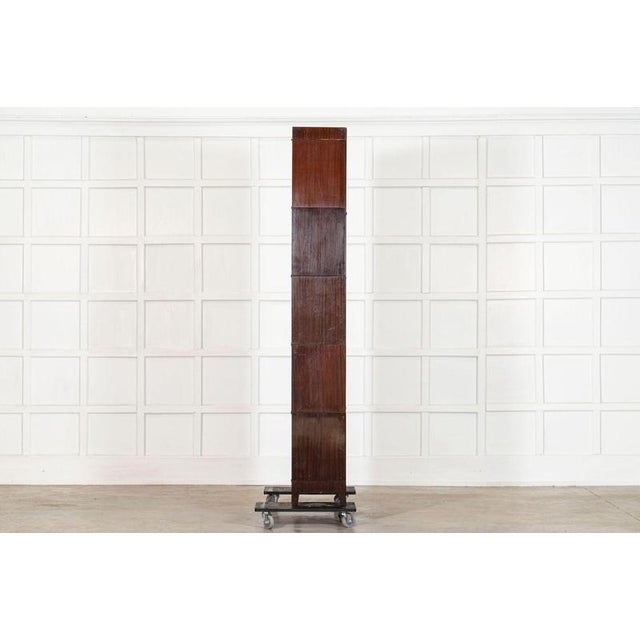 Large Gunn Mahogany Glazed Sectional Bookcase, 1900 For Sale - Image 10 of 18
