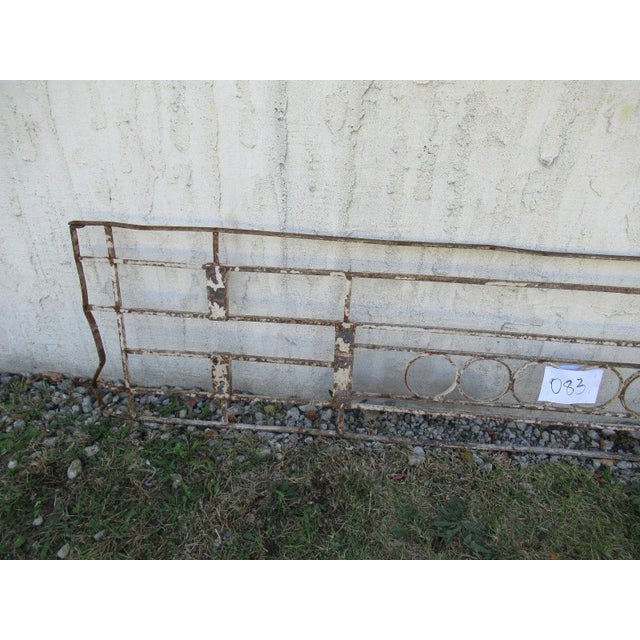 Victorian Antique Victorian Iron Gate Window Garden Fence Architectural Salvage Door #083 For Sale - Image 3 of 6