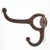 Traditional Antique Cast Iron Ball Tip Double Arm Wall Hook For Sale - Image 3 of 5