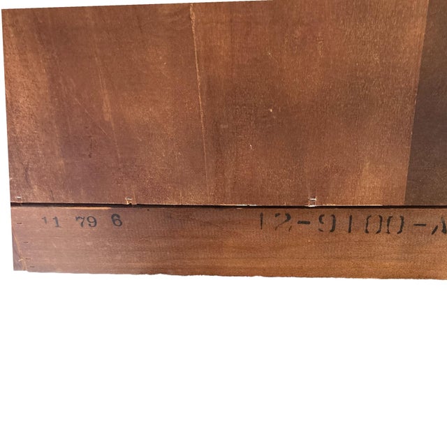 1970s Henredon Campaign King Head Board Scene One | Headboard | Campaign Furniture For Sale - Image 12 of 12