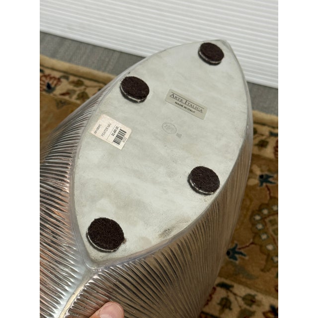 Arte Italica Pewter Nautilus Vase For Sale In San Francisco - Image 6 of 12