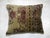 Rustic Zabihi Collection Rose and Khaki Persian Kerman Rug Pillows For Sale - Image 3 of 6